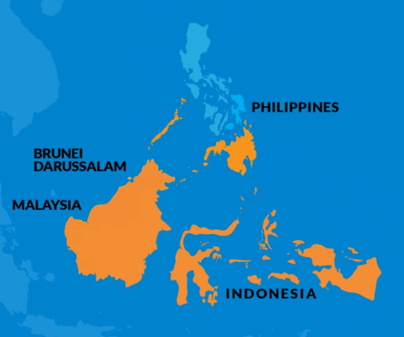 Southeast Asia map